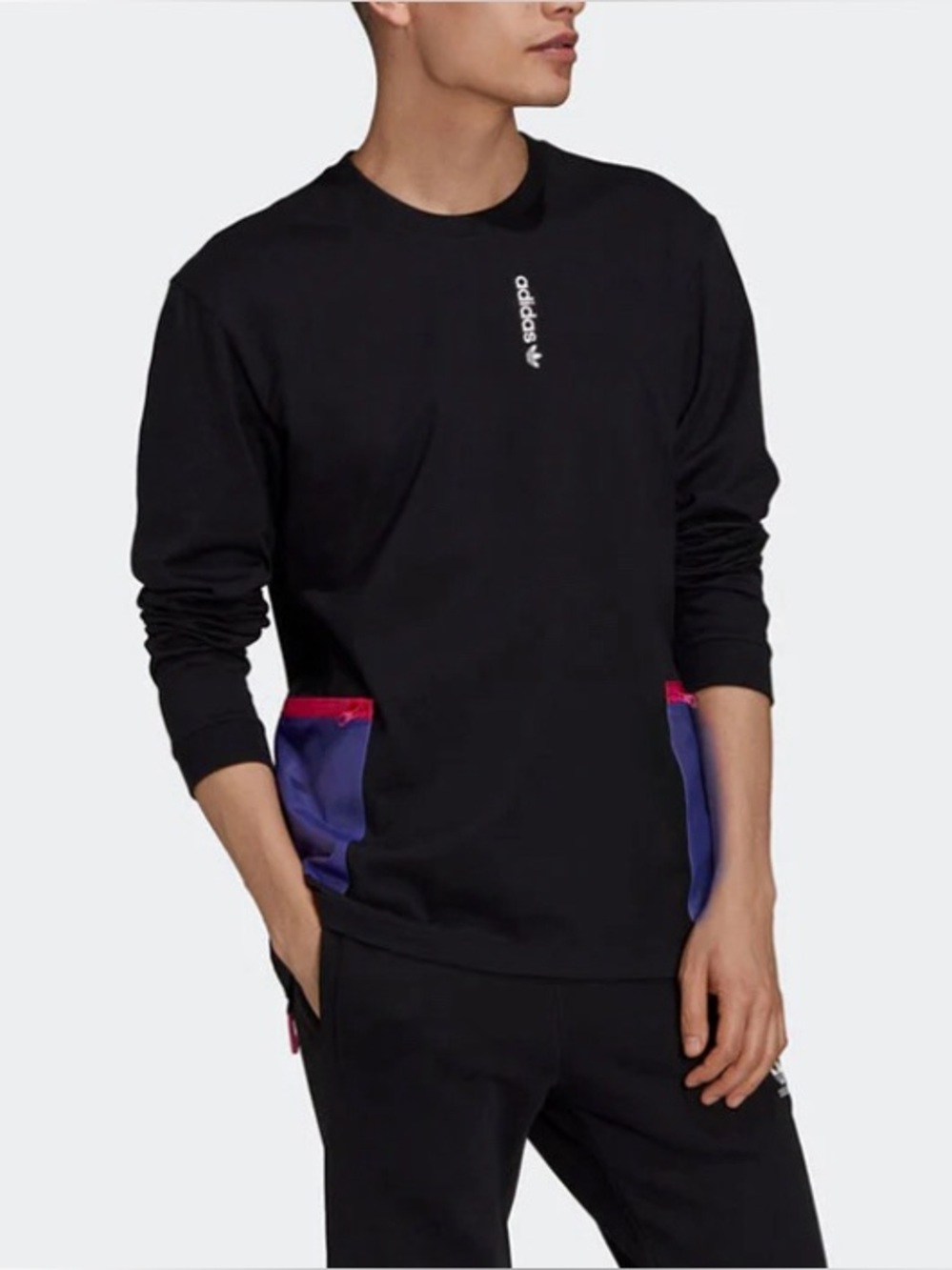 Adidas Original men’s G Outd pocket sports long sleeve black shirt size large